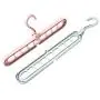 SmartRICH Space Saving Hangers 8 Pack Multi-Port Support Circle Clothes Hanger Clothes Drying Rack Closet Clothes Organizer (Pink, 8 Pack)