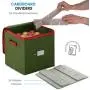 Christmas Ornament Storage Boxes With Lid - Protect and Keeps Safe Up To 64 Holiday Ornaments & Xmas Decorations Accessories, Durable Non-Woven Ornament Storage Container, 3 Christmas Ornament Storage Boxes With Lid - Protect and Keeps Safe Up To 64 Holiday Ornaments & Xmas Decorations Accessories, Durable Non-Woven Ornament Storage Container, 3