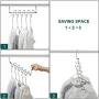 MC Magic Cloth Hanger Wonder Space Saving Hangers Metal Closet Organizer for Closet