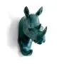 HERNGEE Rhino Head Single Wall Hook/Hanger Animal Shaped Coat Hat Hook Heavy Duty, Rustic, Decorative Gift, Rustic Bronze Color