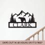 Custom Metal Name Sign - Rustic Name Sign - Personalized Last Name Sign - Door Hanger - Outdoor Metal Sign - Wedding Gift - Mountain Home Custom Metal Name Sign - Rustic Name Sign - Personalized Last Name Sign - Door Hanger - Outdoor Metal Sign - Wedding Gift - Mountain Home