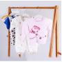 10pcs Random Color Cute Plastic Clothes Shirts Hanger with Anti-Slip Rubber, Pink Blue Plastic Non Slip Hangers Decoration