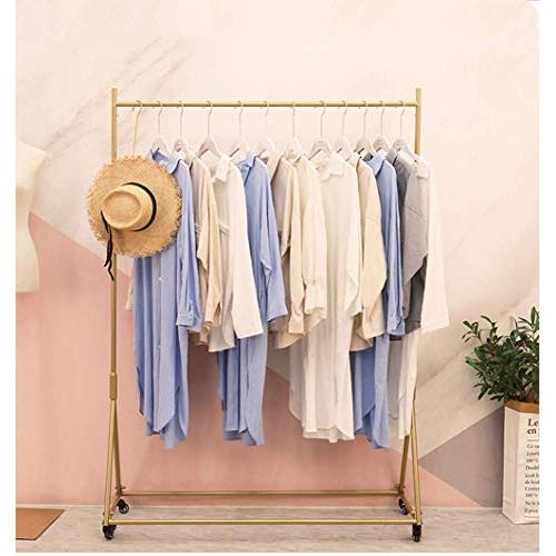 Industrial Pipe Rolling Garment Rack With Wheels Heavy Duty Clothing Rack Floor-Standing Hangers Clothes Shelves Perfect for Bedroom Living room Cloth Store