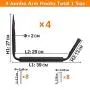 Heavy Duty Garage Indoor Kayak Storage Hooks Hanger, Wall Mounted Utility Hanging Cradle Rack for Canoe Paddle Board, Surfboard,Snow Board,Ski Board, Ladder, Folding Chairs, Bicycle and Tools (4 Pack) Heavy Duty Garage Indoor Kayak Storage Hooks Hanger, Wall Mounted Utility Hanging Cradle Rack for Canoe Paddle Board, Surfboard,Snow Board,Ski Board, Ladder, Folding Chairs, Bicycle and Tools (4 Pack)