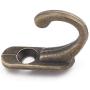 Fenfangxilas Hook, 10Pcs Antique Brass Strong Adhesive Wall Hook Clothes Coat Hanger Home Decor - 10pcs