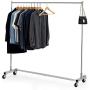 Bextsware Heavy Duty Clothing Rack, Industrial Grade Z-Base Garment Rack on Wheels with Brakes, Commercial Rolling Hanging Clothes Rack, 400LBS Load with 63" Extra Long Bar, Chrome Bextsware Heavy Duty Clothing Rack, Industrial Grade Z-Base Garment Rack on Wheels with Brakes, Commercial Rolling Hanging Clothes Rack, 400LBS Load with 63" Extra Long Bar, Chrome