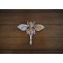 Bee Wall Hanger, Cast Iron Handpainted, Aged Copper or Pick from Over 40 Colors