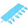 Edtoy Home socks drying racks Bathroom Traveling Clothes Rack Travel Portable Folding Cloth Hanger Clips (watermelon red)
