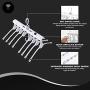 NTG Elements Space Saving Foldable Hangers｜Multifunctional Strong Durable Closet Organizer｜Premium Upgrated Anti Slip Design｜Space Saver Hanger for Clothes｜Perfect Drying Rack
