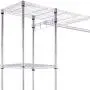 Closet Organizer Expandable Free Standing Clothes Hanger Rack Shelves Heavy Duty Closet Organizer Expandable Free Standing Clothes Hanger Rack Shelves Heavy Duty