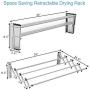 Stainless Wall Mounted Expandable Clothes Drying Towel Rack Laundry Hanger Room