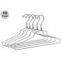 10 Quality Metal Hangers, Swivel Hook, Stainless Steel Heavy Duty Wire Clothes Hangers (10, Petite/Teens - 14