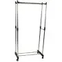 Double Heavy Duty Rail Portable Clothes Hanger Rolling Garment Rack Adjustable Double Heavy Duty Rail Portable Clothes Hanger Rolling Garment Rack Adjustable