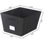 MAX Houser Fabric Cloth Storage Bins,Foldable Storage Cubes Organizer Baskets with Dual Handles for Home Bedroom Storage,Set of 6(Black) MAX Houser Fabric Cloth Storage Bins,Foldable Storage Cubes Organizer Baskets with Dual Handles for Home Bedroom Storage,Set of 6(Black)