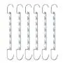 GWFVA 6pcs Multi-Port Support Clothes Hanger Multifunctional Clothes Drying Rack Metal Hangers Organizer Storage Rack for Space Saving
