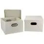 Household Essentials Fabric Storage Boxes with Lids and Handles, Natural Household Essentials Fabric Storage Boxes with Lids and Handles, Natural