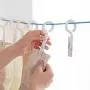 Adorox Set of 10 Laundry Hook Hanger Clothes Hanging Clips Plastic Hanger Home Travel Portable Party Favors Picture Hanging Clips