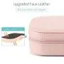 Vlando Portable Jewelry Organizer Bag Roll for Travel, Light Weight Jewelry Storage Organizer Bag for Daily Jewelries for Bracelets, Earrings, Rings, Watch Gift to Girls Women Mother (Pink) Vlando Portable Jewelry Organizer Bag Roll for Travel, Light Weight Jewelry Storage Organizer Bag for Daily Jewelries for Bracelets, Earrings, Rings, Watch Gift to Girls Women Mother (Pink)