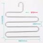 Beauty-inside 5 Layers S Shape Multifunctional Clothes Hangers Pants Storage Hangers Cloth Rack Multilayer Storage Cloth Hanger 1Pc,1 Pc