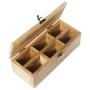 Christmas Sale Wooden Tea Bag Storage Boxes Compact Organizer Handcrafted For Storage of Tea Bags Condiments Spices