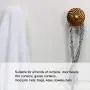 uxcell Curtain Tieback Hooks Metal Vintage Tassel Drapery Holder Window Holdbacks Wall Hooks Clothes Hanger Gold Tone 2pcs