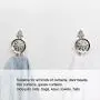 uxcell Curtain Tieback Hook Zinc Alloy Tassel Curtain Holder Window Holdbacks Wall Hooks Clothes Hanger, Set of 2, SilverTone