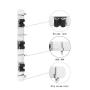 Broom Mop Holder Wall Mount Stainless Steel Rack Tools Organizer Hanger with 3 Slots 4 Hooks for Kitchen Garage Garden Bathroom