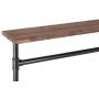 MyGift 60-Inch Rustic Industrial Wood & Pipe Design Freestanding Coat Rack, Retail Garment Display Stand