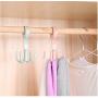 10pcs Random Color Plastic Home Storage Organization Hooks Bedroom Hanger Clothes Hanging Rack Holder Hooks for Bags Towel