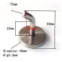 Shineme 2 Pack Stainless Steel Elephant Nose Hook Single Hanger Living Room Bathroom Towel Kitchen Wall Hook Strong Heavy Duty Garage Storage Organizer Hook -2Size (small-2pcs)
