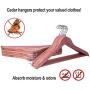 Solid Cedar Hangers 20 Pack, Sturdy Wooden Hangers with 360 Degree Swivel Hook, Smooth Surface Wood Coat Hangers with Cedar Scent for Refreshing Closet