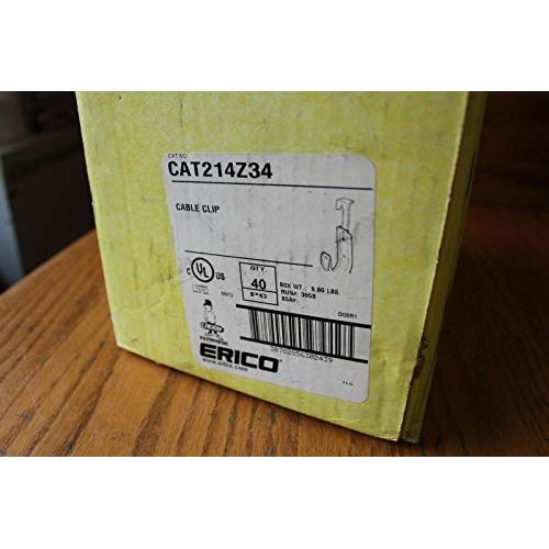 40pc Erico Caddy CAT214Z34 Cable Clip (Pack of 40) J hook cable hangers