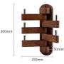 Modern Swivel Hook Coat Hook Rack Heavy Duty, Wall Mounted Wood Folding Swing Arm, Towel Hooks with 5 Foldable Arms Towel Clothes Hanger, Hook Holder Organizer for Kitchen Garage