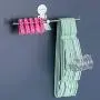 simpletome Clothes Hanger Storage Rack Organizer Wall Mount Adhesive OR Drilling Installation simpletome Clothes Hanger Storage Rack Organizer Wall Mount Adhesive OR Drilling Installation