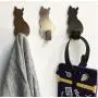 10pcs Random Color Wall Mounted Stainless Steel Cat Shape Hooks Coat Robe Hanging Hook Home Door Clothes Hanger Cat Key Decorative 10pcs Random Color Wall Mounted Stainless Steel Cat Shape Hooks Coat Robe Hanging Hook Home Door Clothes Hanger Cat Key Decorative