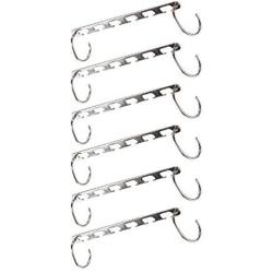 kasuki Stainless Steel Clip Stand Hanger Pants Skirt Kid Clothes Adjustable Pinch Grip Save Space Clothing Organizer