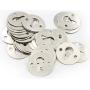 LBY 200pcs 23mm Round Shape Picture Frame Shelf Mirror Hardware Hook Photo Frame Embedded Round Iron Hanger Silver