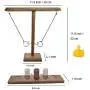 Hook and Ring Game for Adults Kids, Hook and Ring Interactive Game with Shot Ladder Bundle, Outdoor Indoor Handmade Wooden Hook and Ring Games for Home, Party Games ---Gift for Family and Friends