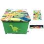 YESY Toy Boxes Storage, My Dino Boxes , Dinosaur Storage Toy Boxes , Foldable Toy Boxes and Chair with 12 Dinos