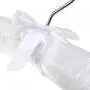 5 x White Satin Padded Children Clothes Hook Hangers 5 x White Satin Padded Children Clothes Hook Hangers