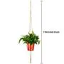 6 Sets Swag Ceiling Hooks Steel Screws Bolts and Toggle Wings with 2 Pieces Large Flower Pot Hanger Basket Holder for Ceiling Hanging Decorations (White)