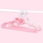 meosu Quality Suit Hangers Shirt 8pcs Kawaii Womens Kids Practical Pink Clothes Underwear Socks Hangers Rotatable Love Heart/Bow Clothes Hanger