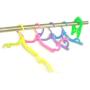 Plastic Travel Folding Foldable Portable Mini Clothes Hanger Color Deep Blue Pack of 5