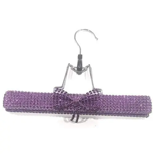 Purple Pant/Skirt Glam Hangers with bow