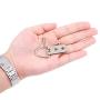 Rustark 60-Pcs Heavy Duty D Ring Picture Hangers Double Hole with Screws for Home Decoration Picture Hanging Solutions.