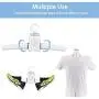 Portable Clothes Dryer, Shoes Dryer Foldable Clothes Hanger Hot and Cold Tech Clothes Drying Rack Quickly Dryer Eliminate Wrinkles Odor for Business Trips Tourism Travel Portable Clothes Dryer, Shoes Dryer Foldable Clothes Hanger Hot and Cold Tech Clothes Drying Rack Quickly Dryer Eliminate Wrinkles Odor for Business Trips Tourism Travel