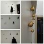 COCODE 3D Creative Wall Decoration Hanging Hooks Single Water Drop Coat Hat Clothes Heavy Duty Hanger