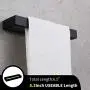 GERZ Modern Black Towel Holder SUS304 Stainless Steel Towel Hanger Towel Ring for Bathroom Lavatory Wall Mount Contemporary Style GERZ Modern Black Towel Holder SUS304 Stainless Steel Towel Hanger Towel Ring for Bathroom Lavatory Wall Mount Contemporary Style