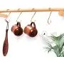 Fwaytech S Shaped Hooks Copper 6 PACK Gold Brass S Hooks Hanger for Jewelry,Pots Pans Rack,Coffee Mugs,Spoons Utensils,Clothes,Jeans,Cups,Bags,Bird Feeders and Plants (H-C6) Fwaytech S Shaped Hooks Copper 6 PACK Gold Brass S Hooks Hanger for Jewelry,Pots Pans Rack,Coffee Mugs,Spoons Utensils,Clothes,Jeans,Cups,Bags,Bird Feeders and Plants (H-C6)