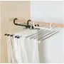 5pcs Random Color 5 in 1 Level Stainless Steel Racks Pants Hanger Clothes Closet Storage Organization Hanging Hanger Closet Organizer 5pcs Random Color 5 in 1 Level Stainless Steel Racks Pants Hanger Clothes Closet Storage Organization Hanging Hanger Closet Organizer